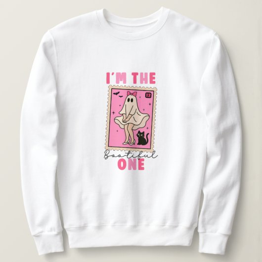 I’m the Bootiful One Cute Ghost Halloween Design | Trui (Design voorkant)