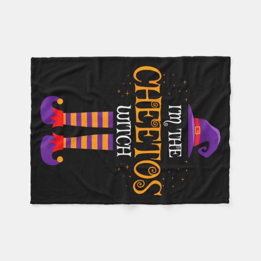 I’m The Cheetos Witch Halloween Family Matching Co Fleece Deken (Voorkant (Horizontaal))