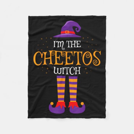 I’m The Cheetos Witch Halloween Family Matching Co Fleece Deken (Voorkant)