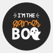 I’m The Gamer Boo Shirt Family Costume Halloween P Ronde Sticker (Voorkant)