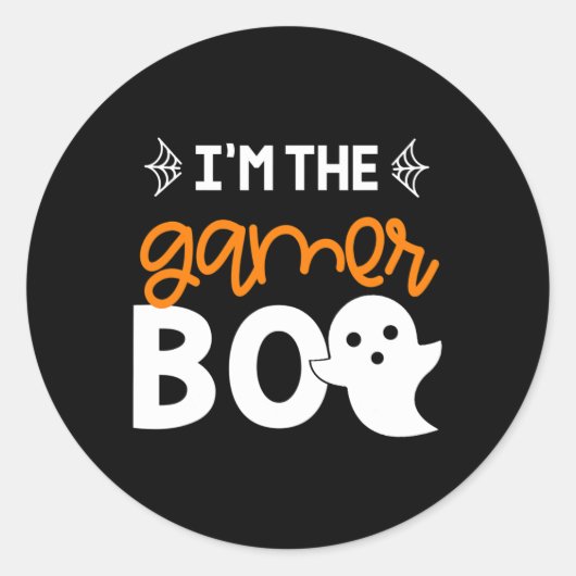 I’m The Gamer Boo Shirt Family Costume Halloween P Ronde Sticker (Voorkant)