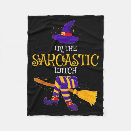 I’m The Sarcastic Witch Family Matching Costume Ha Fleece Deken (Voorkant)