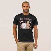 I’m with Her – Matching Valentine’s Day Couple T-shirt (Voorkant volledig)