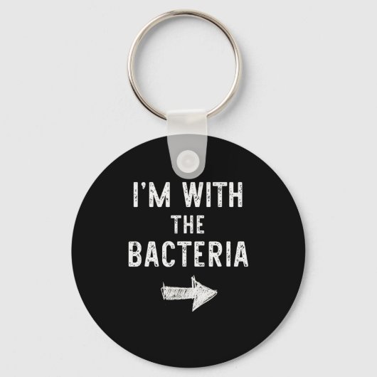 I’m With The Bacteria Funny Halloween Couple Costu Sleutelhanger (Voorkant)