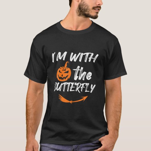 I’M With The Butterfly Witch Costume Halloween T-shirt (Voorkant)