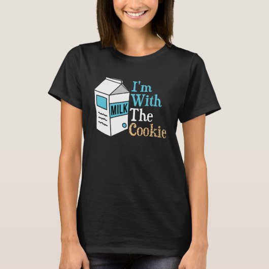 I m With The Cookie Milk Costume Matching T-shirt (Voorkant)