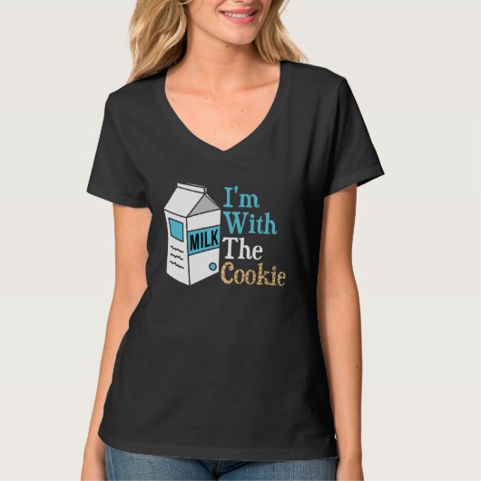 I m With The Cookie Milk Costume Matching T-shirt (Voorkant)