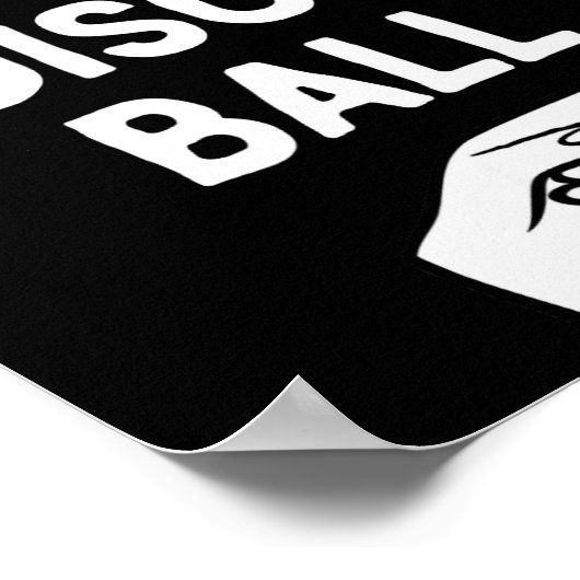 I’m With The Disco Ball Funny Halloween Matching C Poster (Hoek)