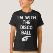 I’m With The Disco Ball Funny Halloween Matching C T-shirt (Voorkant)