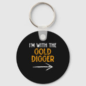 I’m With The Gold Digger Halloween Matching Couple Sleutelhanger (Voorkant)