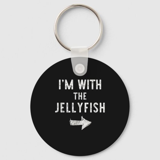 I’m With The Jellyfish Halloween Couple Costume Je Sleutelhanger (Voorkant)