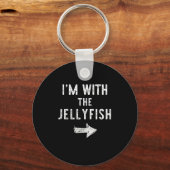 I’m With The Jellyfish Halloween Couple Costume Je Sleutelhanger (Voorkant)