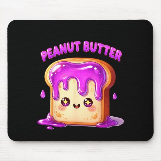 I’m With The Peanut Butter Funny Matching Couple C Muismat (Voorkant)