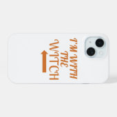 I’m With The Witch  Phone Case iPhone 15 Case (Achterkant horizontaal)