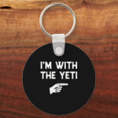 I’m With The Yeti Funny Halloween Matching Costume Sleutelhanger (Voorkant)