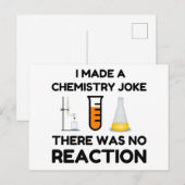 I Made A Chemistry Joke Briefkaart (Voorkant / Achterkant)