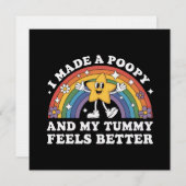 I Made A Poopy Funny Inappropriate Vacation Swap Kaart (Voorkant / Achterkant)