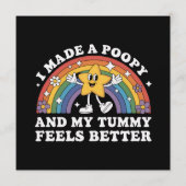 I Made A Poopy Funny Inappropriate Vacation Swap Kaart (Voorkant)