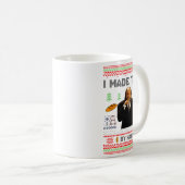 I Made Them By Hand Funny Ugly Sweater  Koffiemok (Voorkant rechts)