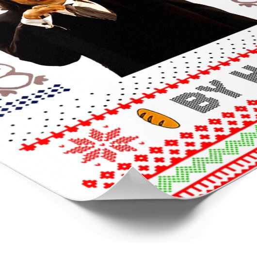 I Made Them By Hand Funny Ugly Sweater  Poster (Hoek)