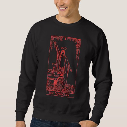 I Magicien Lucifer 666 Gothic Blackcraft Satanic O Trui (Voorkant)