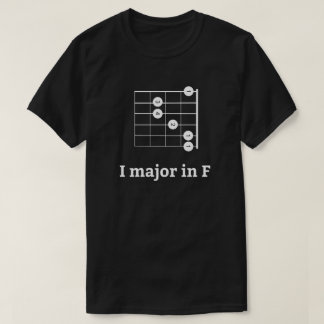 I majoor in F | Guitar-akkoord T-shirt