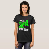 I make cerebral palsy look good Awareness green ri T-shirt (Voorkant volledig)