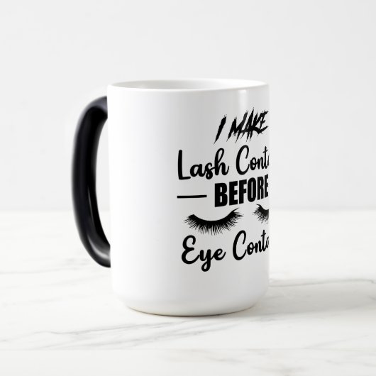 I Make Lash Contact Lash Tech Lash Artis Magische Mok (Voorkant links)