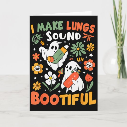 I Make Lungs Sound Bootiful Resratory Therast Hall Kaart (Voorkant)