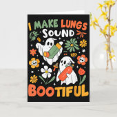 I Make Lungs Sound Bootiful Resratory Therast Hall Kaart (Gele Bloem)