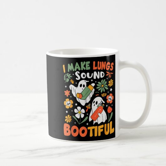 I Make Lungs Sound Bootiful Resratory Therast Hall Koffiemok (Rechts)