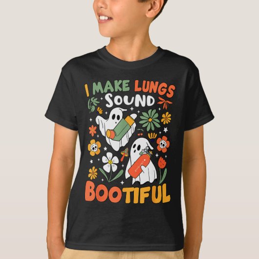 I Make Lungs Sound Bootiful Resratory Therast Hall T-shirt (Voorkant)
