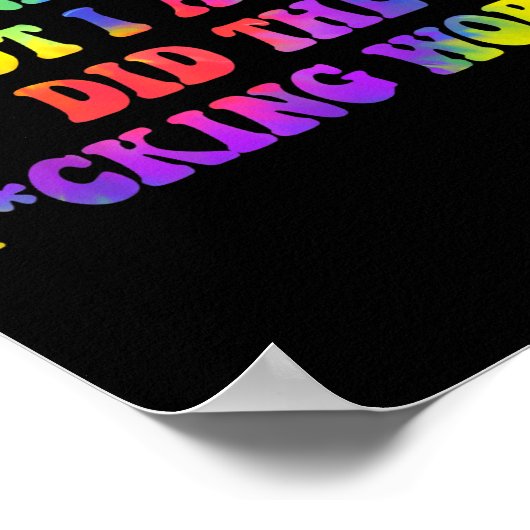 I Manifested, But I-also Did The Fcking Work Funny Poster (Hoek)