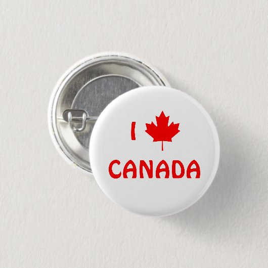 I Maple Leaf Canada Button (Voorkant /achterkant)