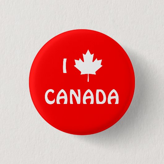 I Maple Leaf Canada Button (Voorkant)