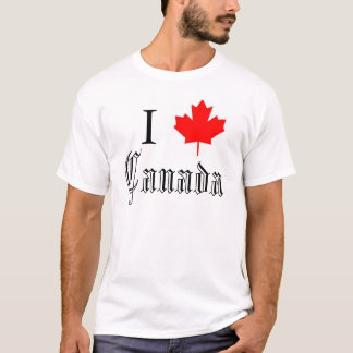 "I (maple leaf) Canada" T-shirt