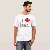 "I (maple leaf) Canada" T-shirt (Voorkant volledig)