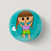 I Marathon Runners Button (Voorkant)