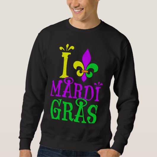 I Mardi Gras Fleur De Lys Symbol Women Men New Orl Trui (Voorkant)
