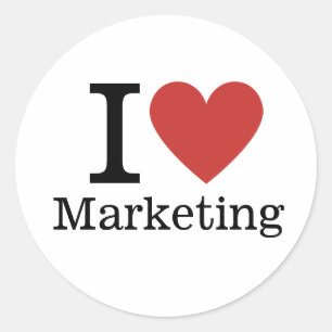 I ❤️ Marketing voor medewerkers CUSTOM Stickers