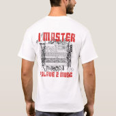 I Master U Slave 2 Muziek T-shirt (Achterkant)