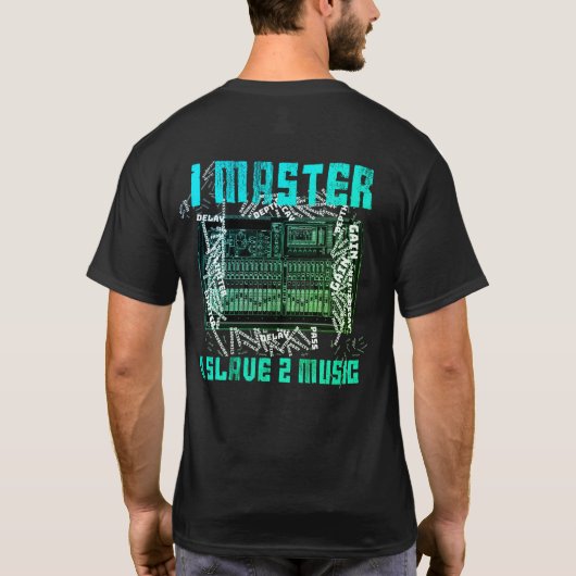 I Master U Slave 2 Muziek T-shirt (Achterkant)