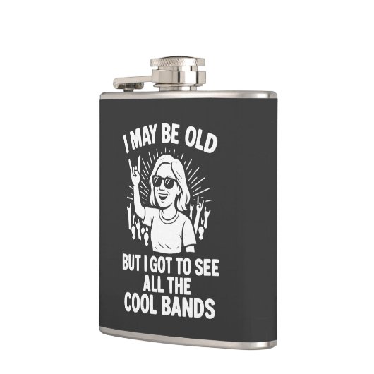 "I May Be Old But I Saw All The Cool Bands" Heupfles (Links)