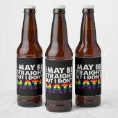 I May Be Straight But I Don't Hate LGBT Gay Bier Etiket (Flessen)