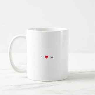 I ❤️ me minimal coffee mug  koffiemok
