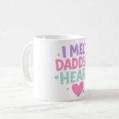 I Melt Daddy's Heart - Schattigee pastel Mok voor (Voorkant links)