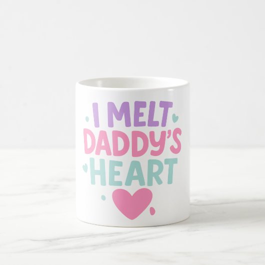 I Melt Daddy's Heart - Schattigee pastel Mok voor (Center)