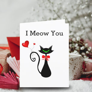 I Meow You Siamees Met Harten Valentijnsdag   Feestdagen Kaart
