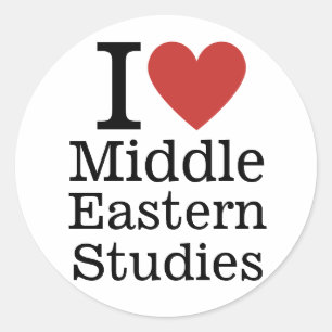 I ❤️ Midden-Oosterse Studies voor studenten / facu Ronde Sticker