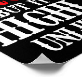 I Might Be Wrong But It's Highly Unlikely Sarcasti Poster (Hoek)